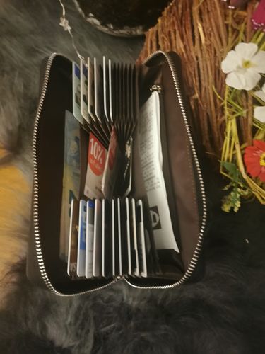 Customer photo review of Leder Multifunktionale Lange Geldbörse mit großer Kapazität