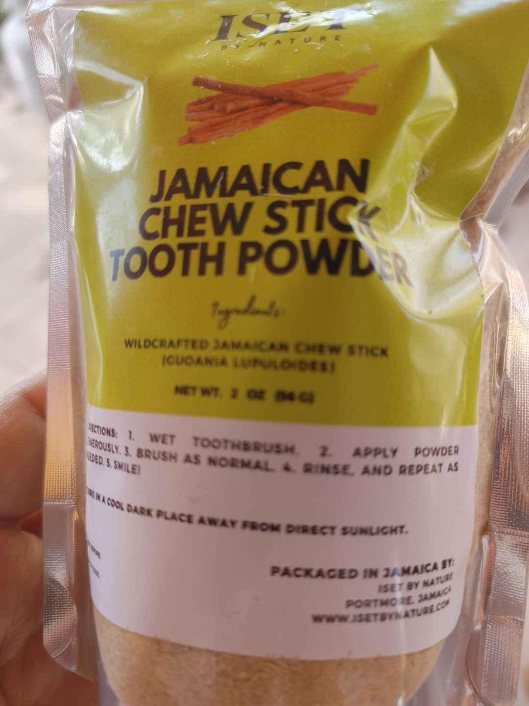 Customer photo review of Chew Stick Tooth Powder with Sea Moss (Remineralizing, Whitening, Antiseptic)