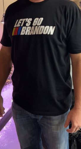 Customer photo review of Let's Go Brandon Men's Apparel
