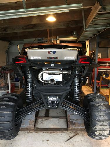 Customer photo review of RPM-SxS X3 Slip On Exhaust Sport Muffler Can Am Maverick X3 Turbo R & RR 2017-2022