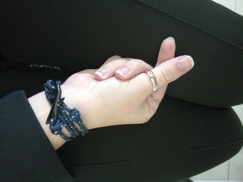 Customer photo review of "Shark" tracking bracelet