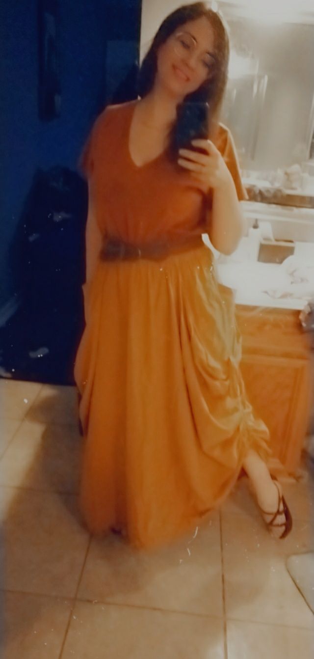 Customer photo review of Maxi Skirt Alaina Copper
