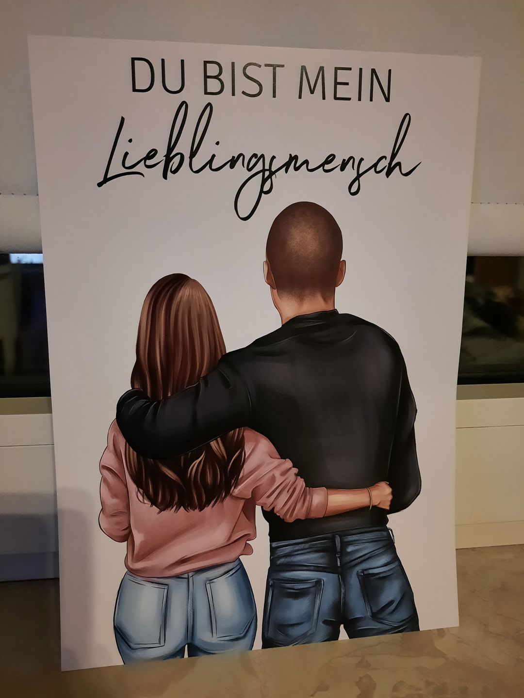 Customer photo review of Pärchen (Mann & Frau) - Personalisiertes Poster