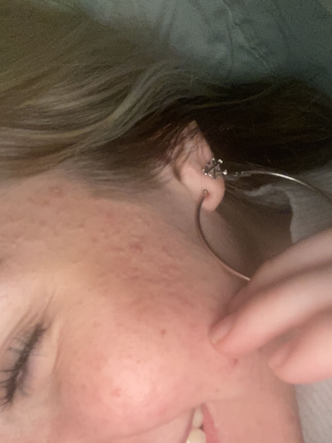 Customer photo review of ANARCHY BONE EARRING