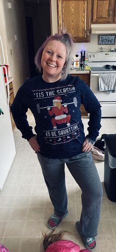 Customer photo review of 'Tis The Season To Be Squatting - Long Sleeve