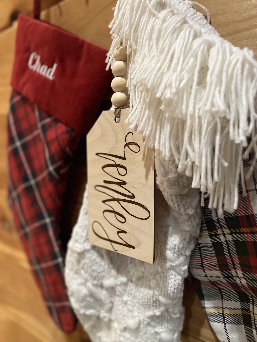 Customer photo review of Unfinished Wooden Price Tag Product Tag Silhoutte - Craft- up to 24" DIY