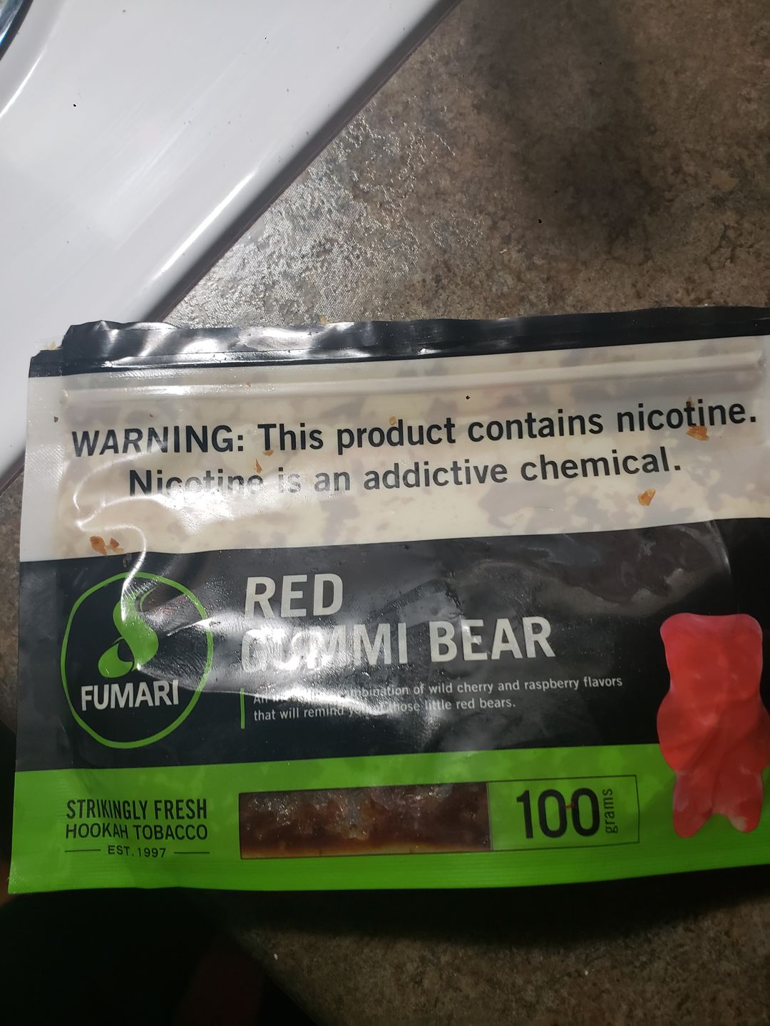 Customer photo review of Fumari Shisha 100g