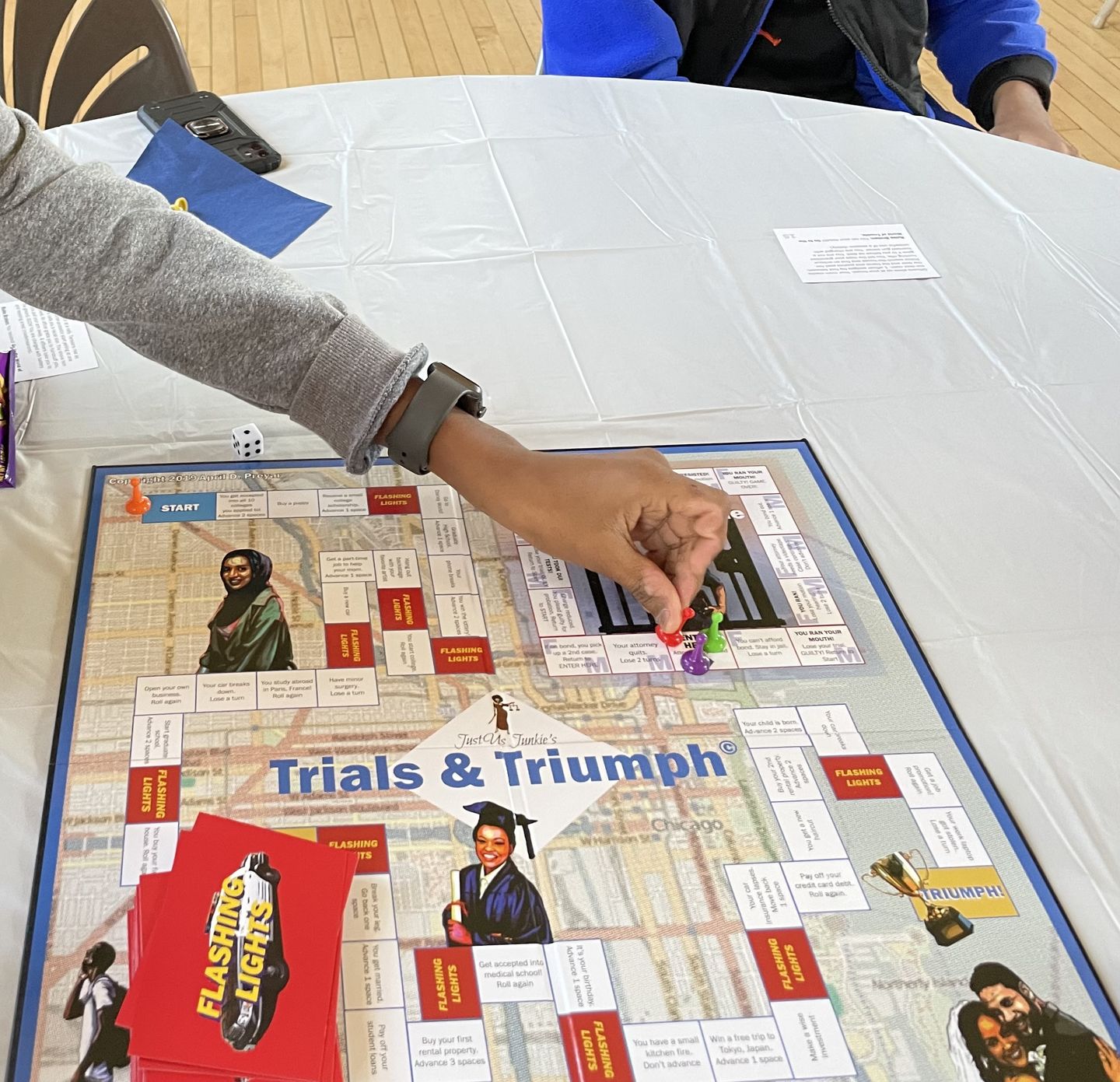 Customer photo review of JustUs Junkie's Trials & Triumph Boardgame (FOR AGES 13 AND UP!)