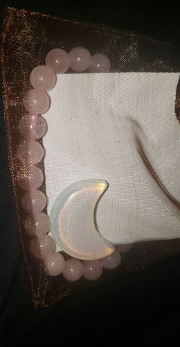 Customer photo review of Rose Quartz Bracelet