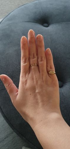 Customer photo review of Pinky Signet Ring
