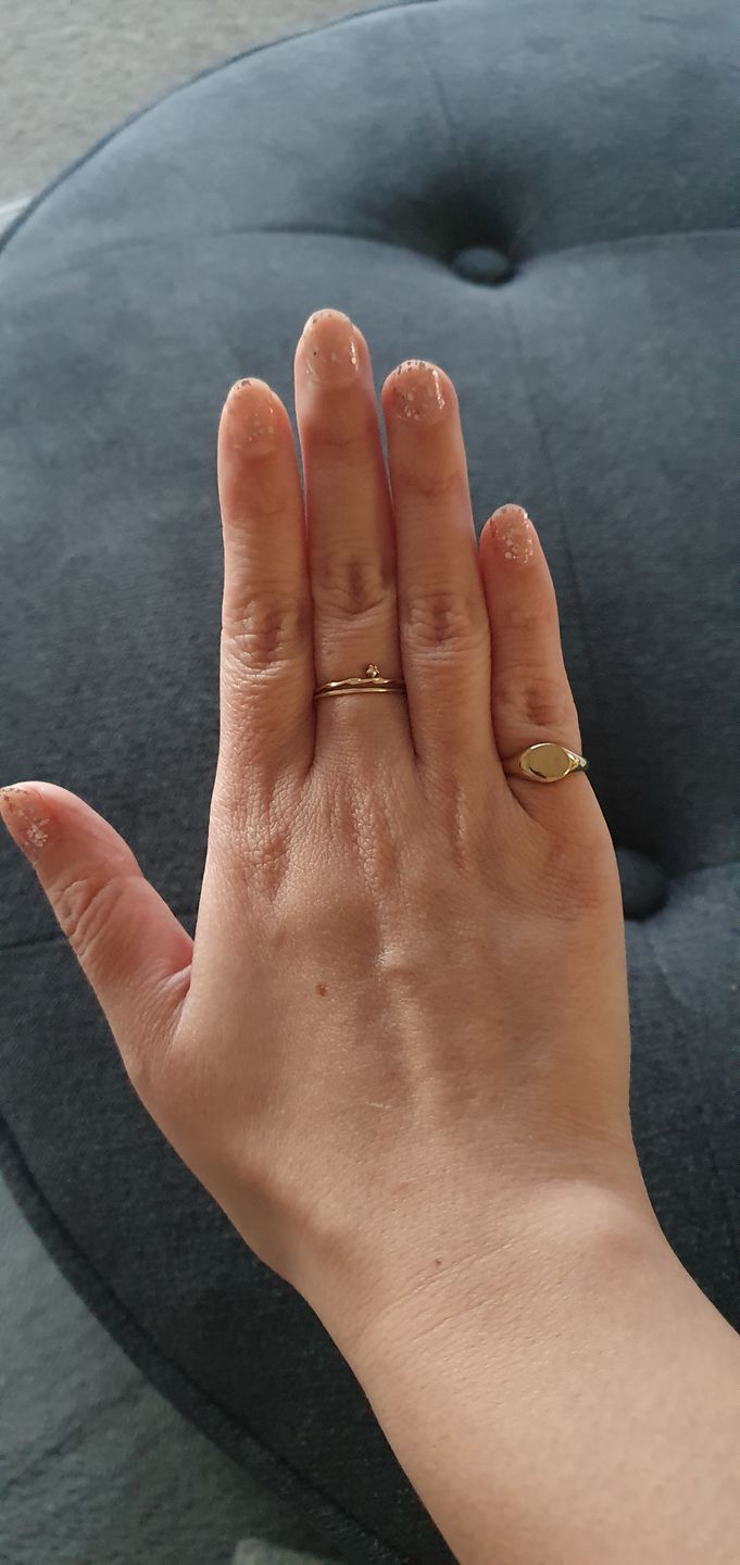 Customer photo review of Pinky Signet Ring