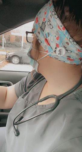 Customer photo review of Magnetic Buttons for Mask