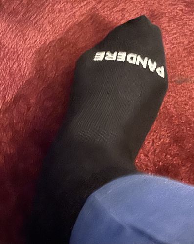 Customer photo review of PANDERE Ankle Socks with Relaxed Fit Tops - Bundle of 3 pair