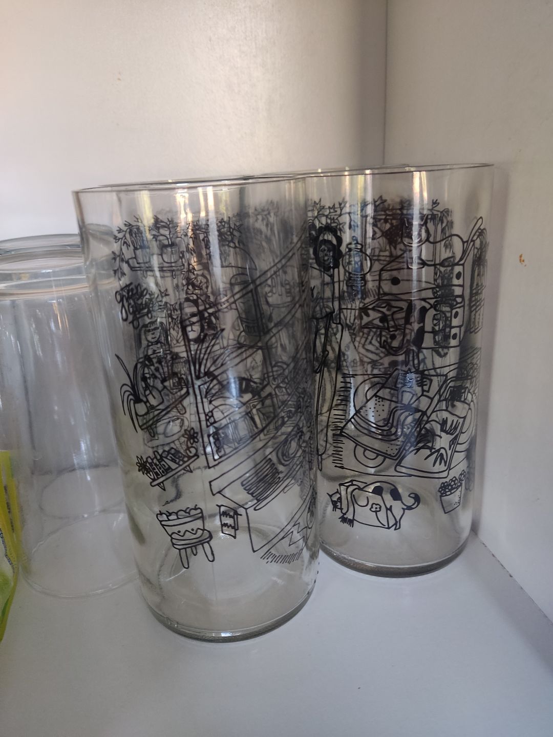 Customer photo review of Cat Lover Juego de 6 Vasos Gatunos 500ML