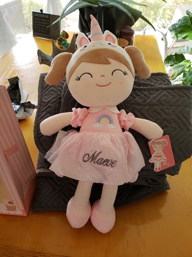 Customer photo review of Personalized Fall Girl in Unicorn Outfits