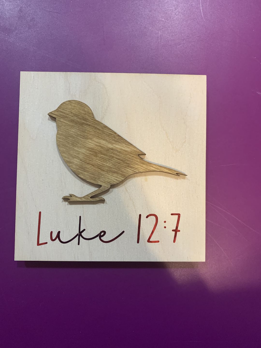 Customer photo review of Unfinished Wooden Square Shape - Craft - up to 24" DIY