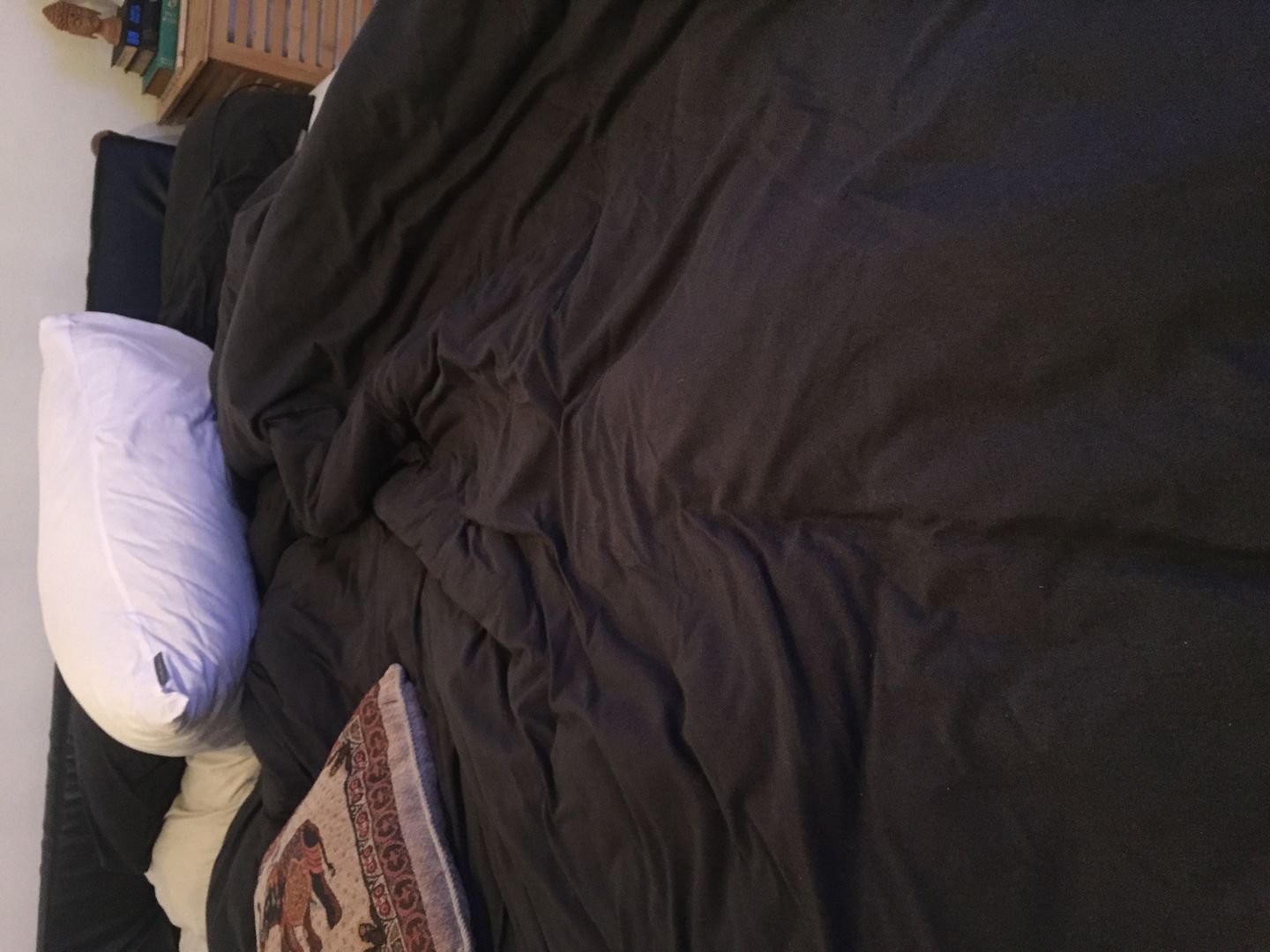 Customer photo review of Deep Charcoal Duvet Cover Set