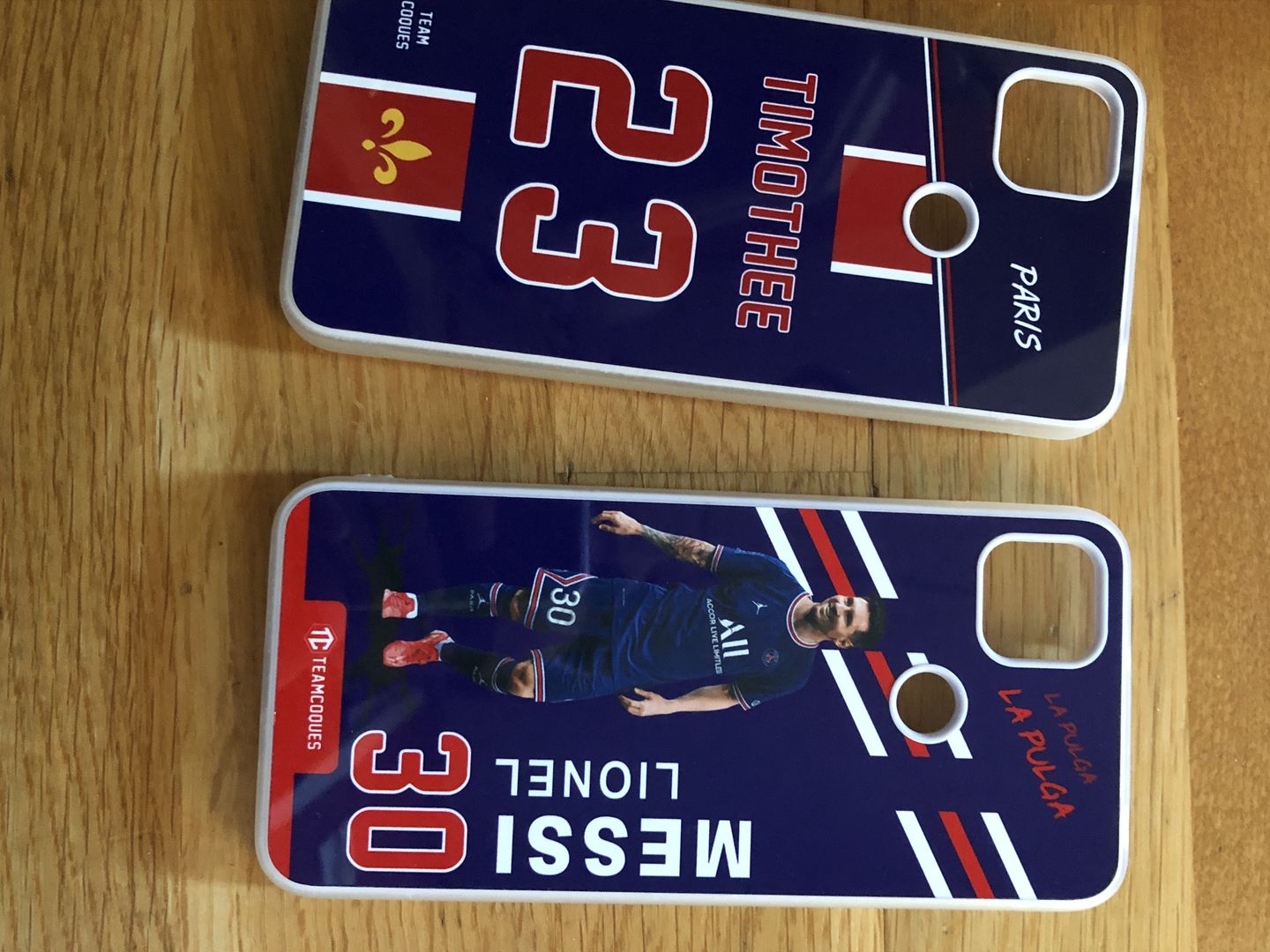 Customer photo review of Coque foot PARIS SG Domicile 1 personnalisable - TEAMCOQUES