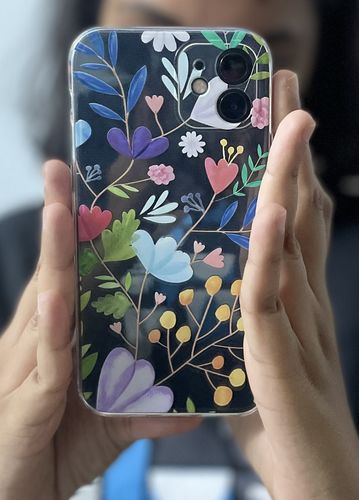 Customer photo review of Floral Bliss iPhone Case