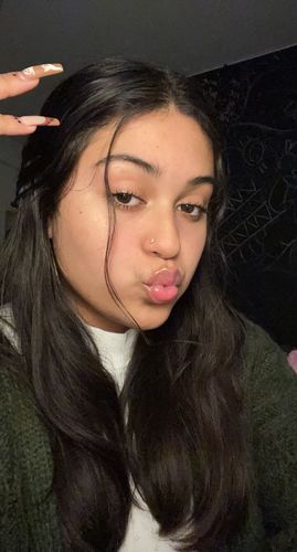 Customer photo review of Luna Moon Nose Stud