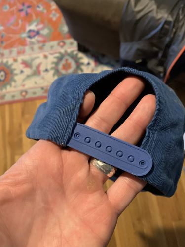 Customer photo review of Big Light Blue Unstructured Snapback, Corduroy