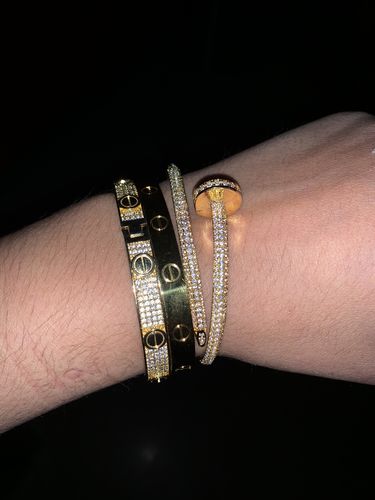 Customer photo review of BRACELET CLOU DIAMANT