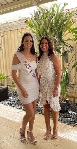 Customer photo review of Pip Midi Dress - White Floral