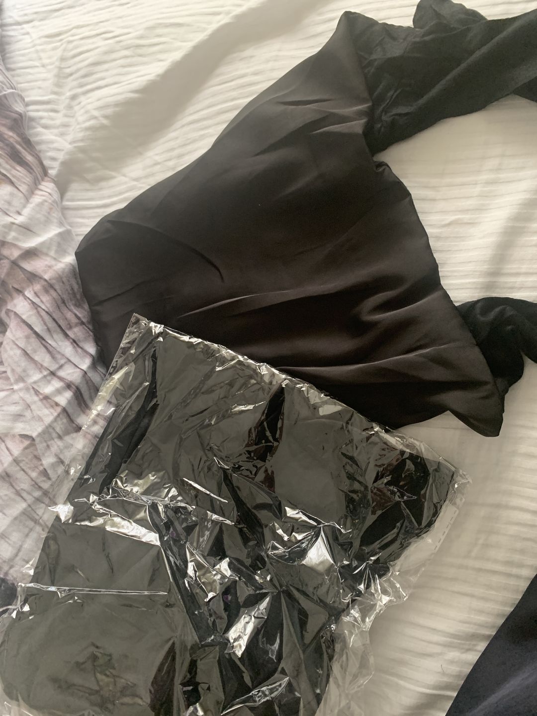 Customer photo review of Silk Hijab Cap - Black