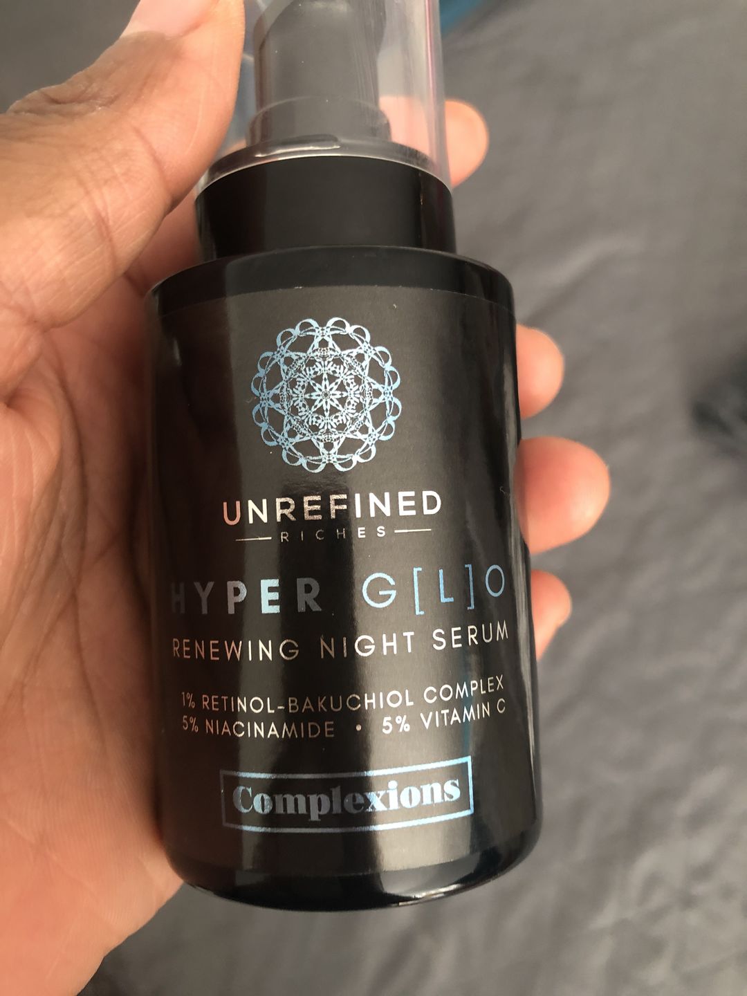 Customer photo review of HYPER G[L]O - Renewing Night Serum