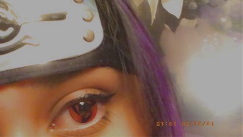 Customer photo review of MOJOSEE Sharingan Kakashi Colored Contact Lenses