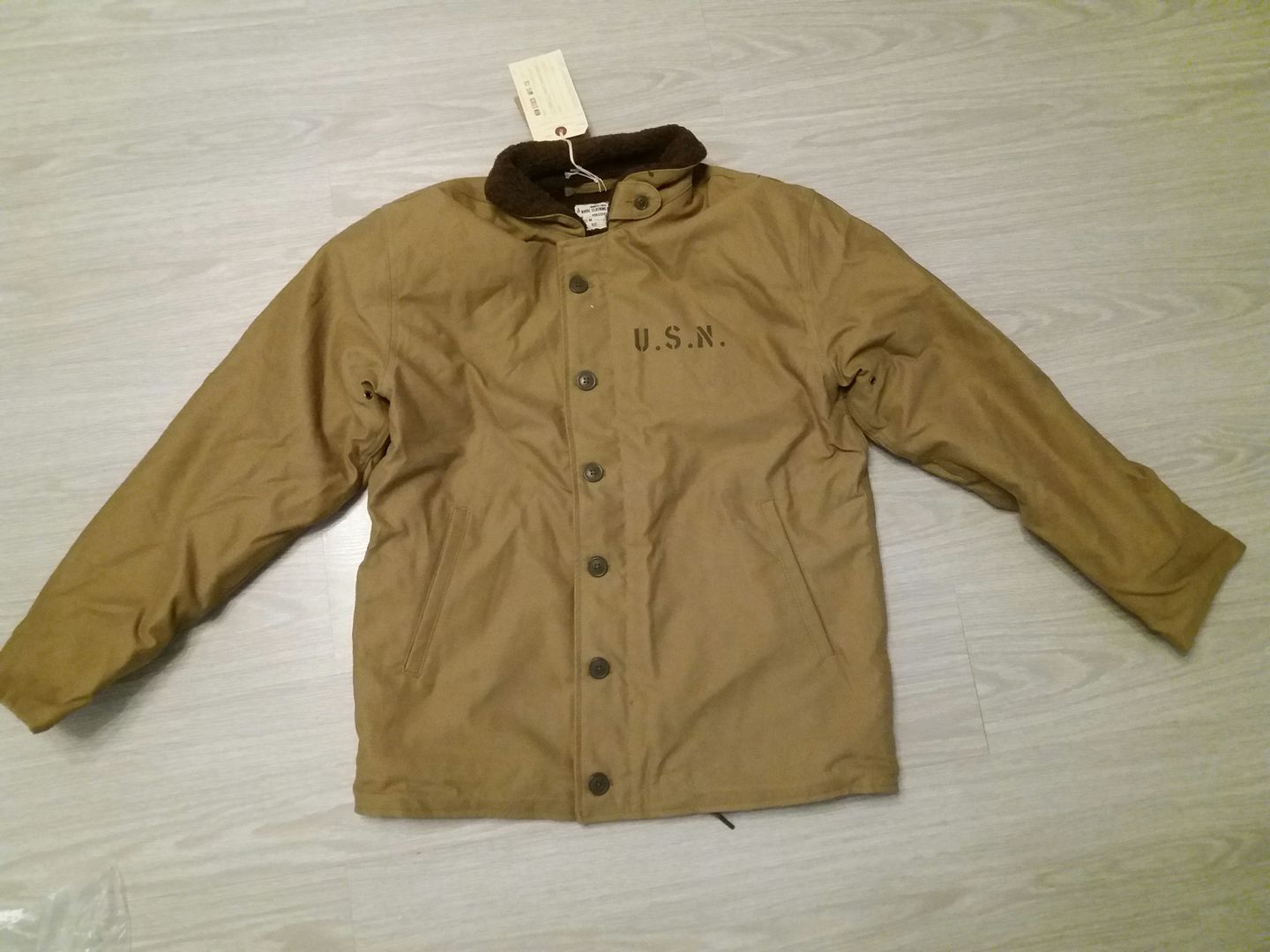 Customer photo review of 1940s US Navy N-1 Deck Jacket - Cost-effective Version
