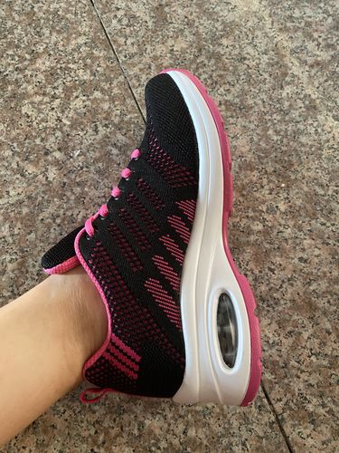 Customer photo review of Women's Comfortable Platform Walking Sneakers
