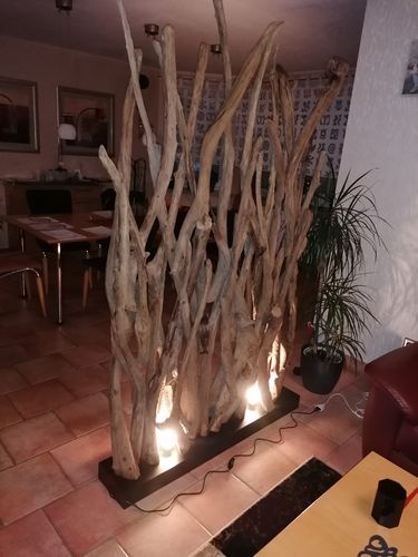 Customer photo review of Design Raumteiler mit Beleuchtung im Sockel