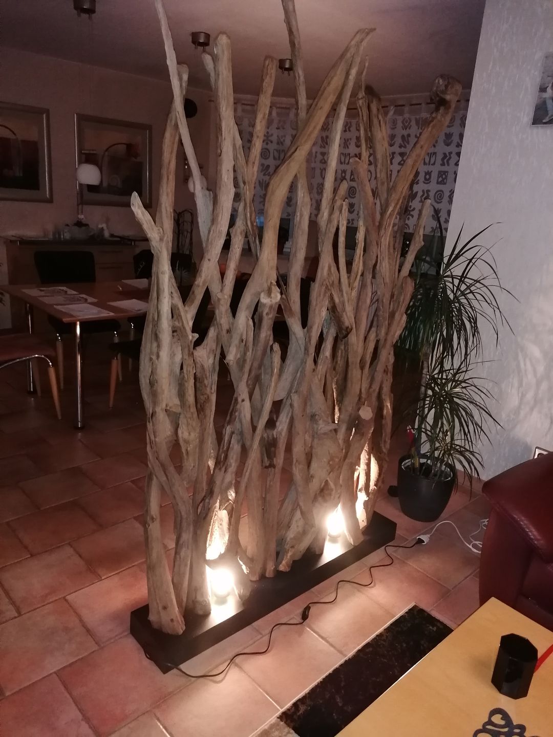 Customer photo review of Design Raumteiler mit Beleuchtung im Sockel