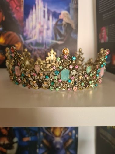 Customer photo review of Baroque Rhinestone Crown