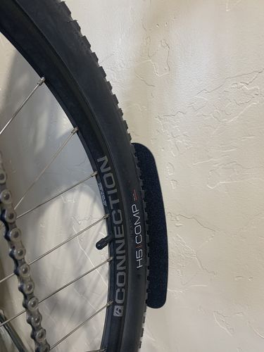 Customer photo review of Wall Protectors for Bike Rack Systems