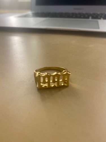 Customer photo review of 18K Gold Plated EST Ring