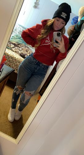 Customer photo review of 122 - Dead Rose Crop Hoodie