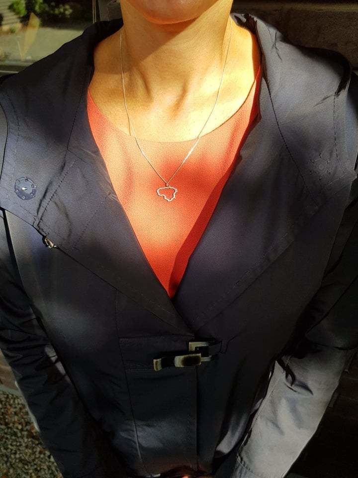 Customer photo review of Sidabrinis pakabukas "Lietuva"