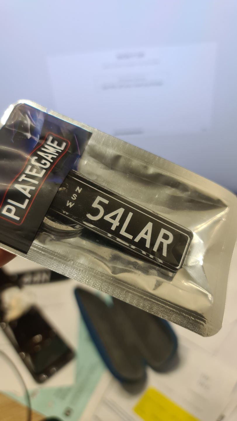 Customer photo review of NSW Premium Licence Plate Custom Keychain