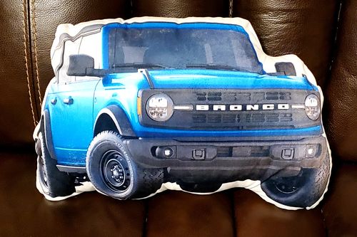 Customer photo review of Create A Custom Car Pillow