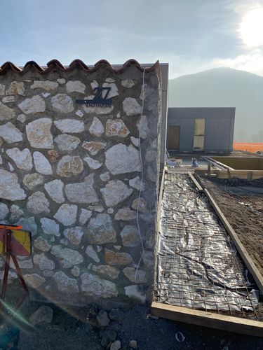 Customer photo review of Numero civico e testo sagomato modello Line 02 Acrilico