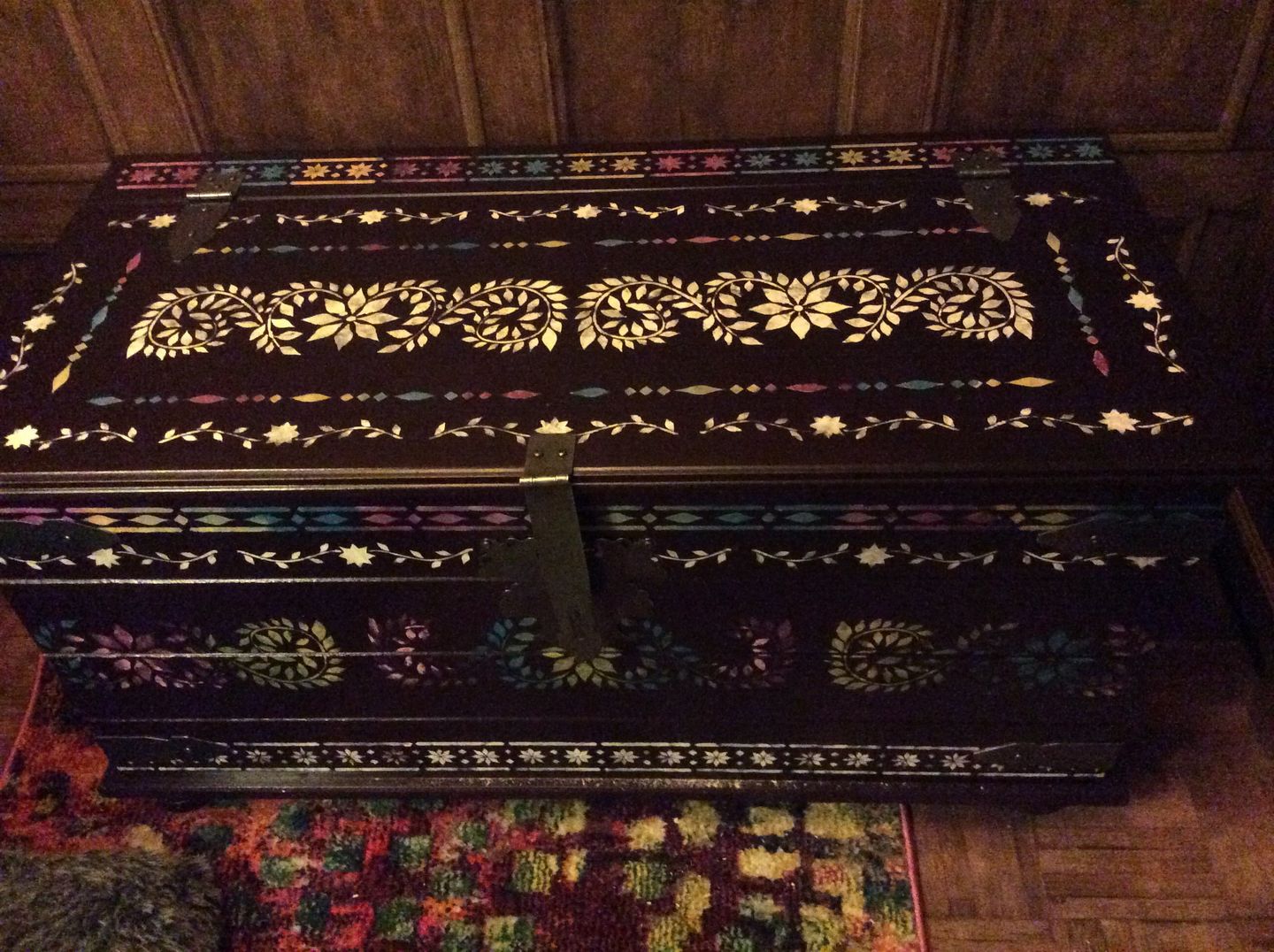 Customer photo review of JAIPUR Indian Inlay Furniture Stencil