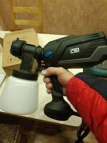 Customer photo review of Spray Gun , DKSG55K1/20VDKCX01 High Power Electric Paint Sprayer,3 Nozzle & 800 ml Large capacity,HVLP, Easy Spraying by DEKO