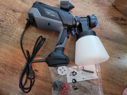 Customer photo review of Spray Gun , DKSG55K1/20VDKCX01 High Power Electric Paint Sprayer,3 Nozzle & 800 ml Large capacity,HVLP, Easy Spraying by DEKO