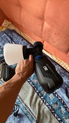 Customer photo review of Spray Gun , DKSG55K1/20VDKCX01 High Power Electric Paint Sprayer,3 Nozzle & 800 ml Large capacity,HVLP, Easy Spraying by DEKO