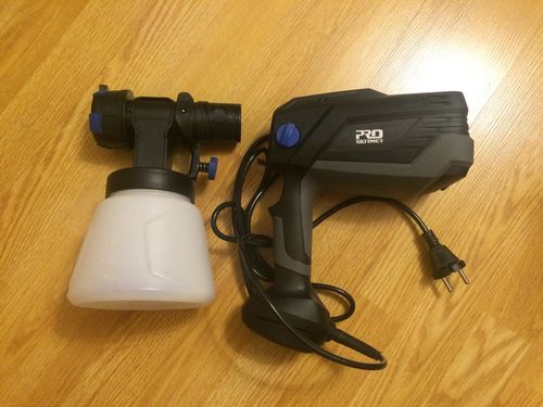 Customer photo review of Spray Gun , DKSG55K1/20VDKCX01 High Power Electric Paint Sprayer,3 Nozzle & 800 ml Large capacity,HVLP, Easy Spraying by DEKO