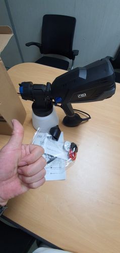 Customer photo review of Spray Gun , DKSG55K1/20VDKCX01 High Power Electric Paint Sprayer,3 Nozzle & 800 ml Large capacity,HVLP, Easy Spraying by DEKO