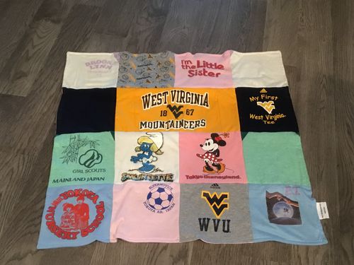 Customer photo review of Double Sided Baby Blanket