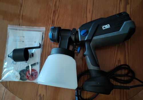 Customer photo review of Spray Gun , DKSG55K1/20VDKCX01 High Power Electric Paint Sprayer,3 Nozzle & 800 ml Large capacity,HVLP, Easy Spraying by DEKO